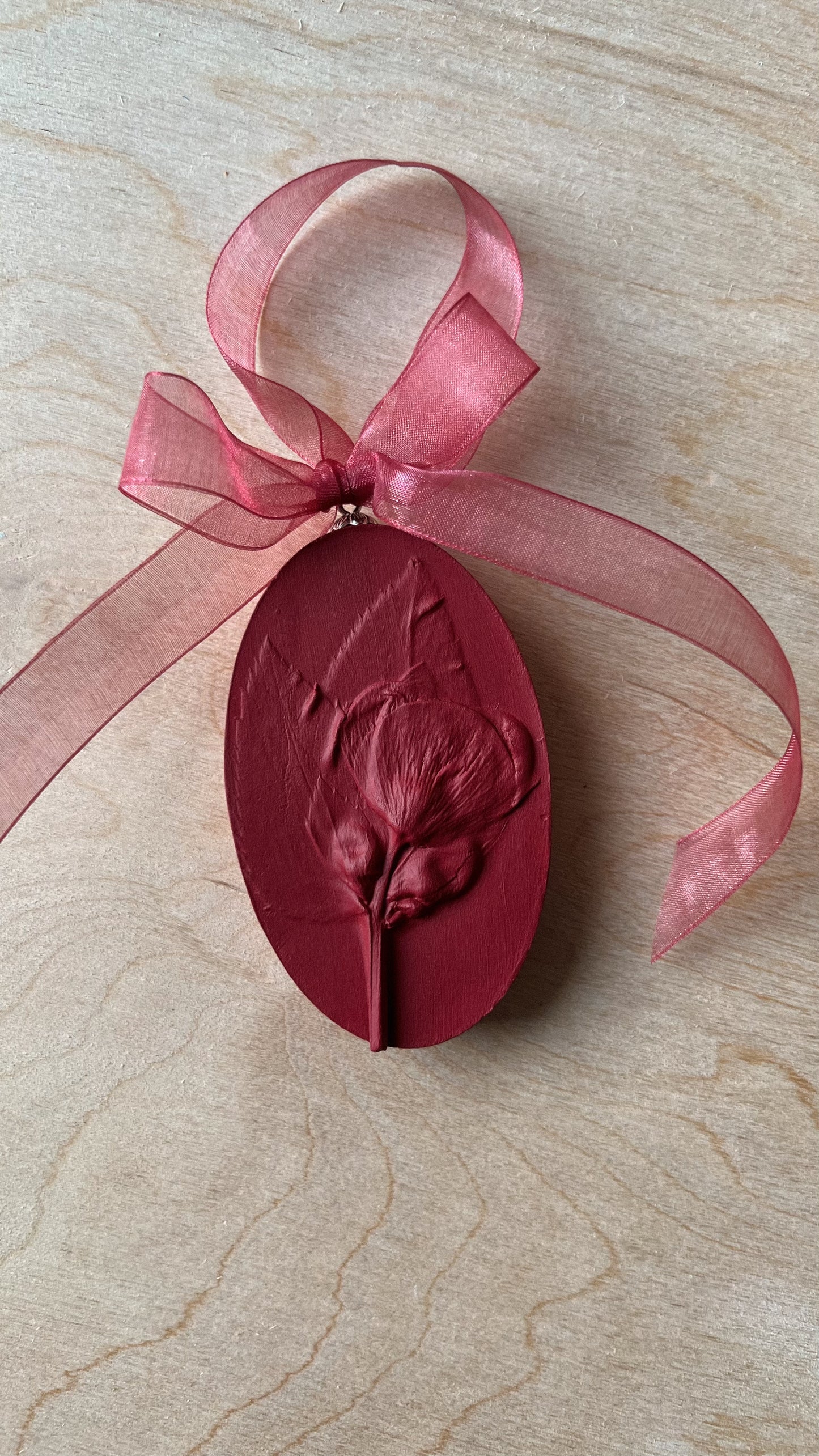 Christmas Ornaments "Maroon Oak" 03